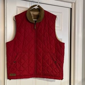 Ralph Lauren Dry Goods women L vintage quilted vest with fox hint fabric‎ lining